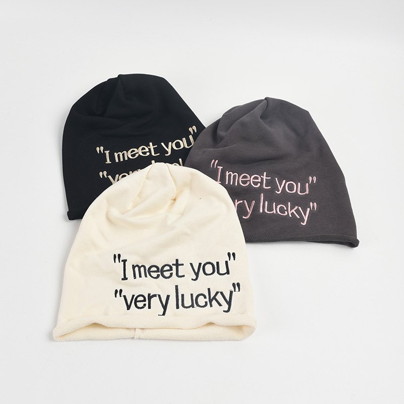 Cozy Chic Beanie with Embroidered Letters