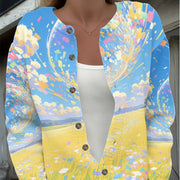 Custom Photo Print Long-Sleeve Women's Digital Top