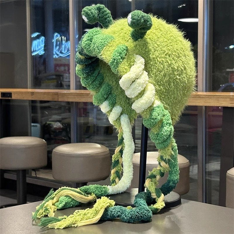 Women's Plush Cartoon Monster Hat