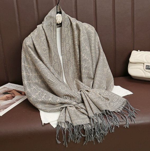 Warm Tassel Shawl