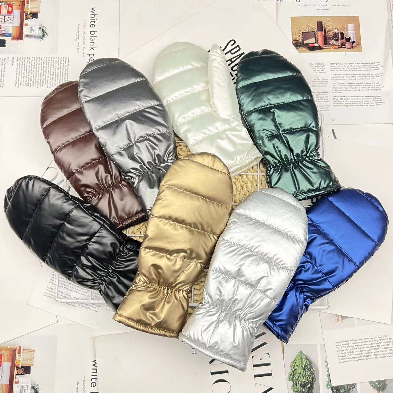 Warm Women's Down Insulated Mittens