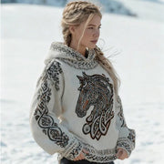 Cozy 3D Print Hoodie for Women