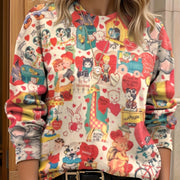 Custom Photo Print Long Sleeve Women's Digital Top