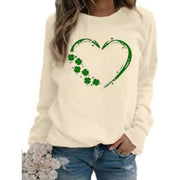 Cozy Printed Long Sleeve Pullover Top for Women