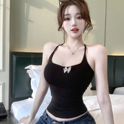 Strapless Backless Tank Top for a Slimming Fit