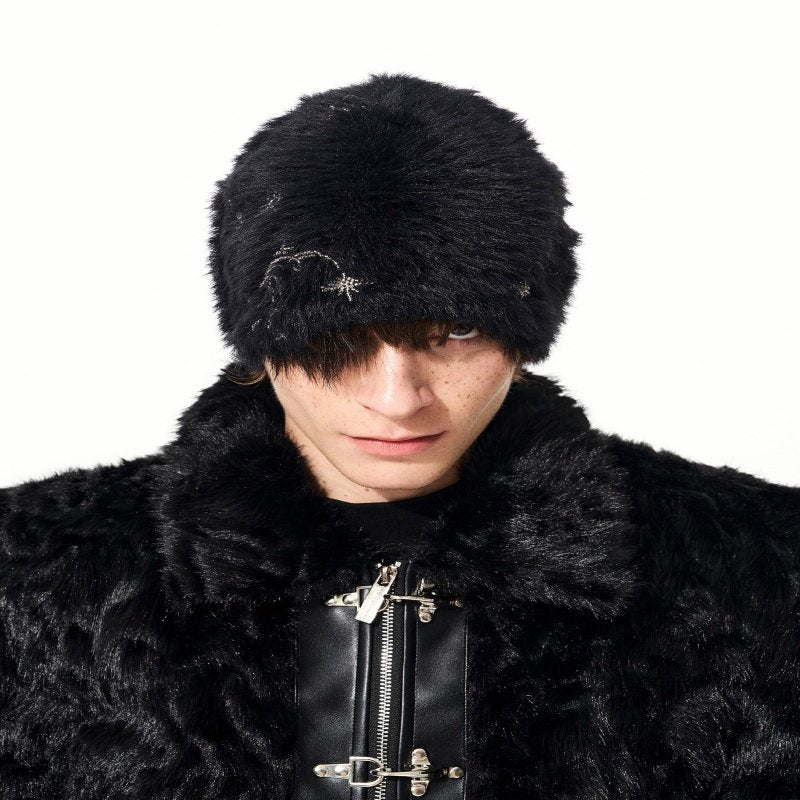 Warm Faux Mink Fur Beanie for Women