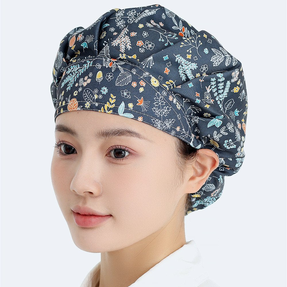 Versatile Floral Chef's Hat for Kitchen & Outdoor Use