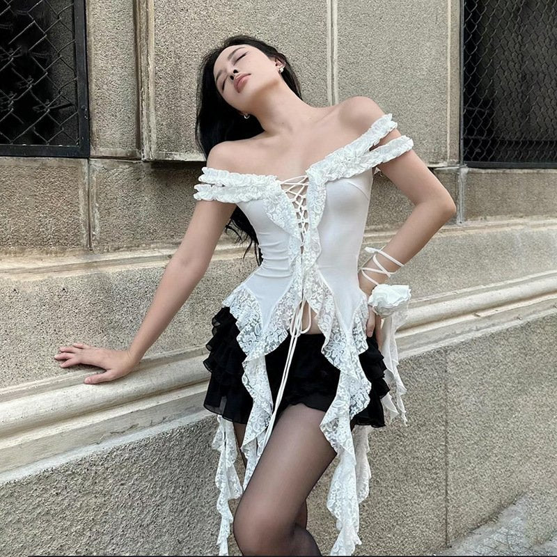 Sexy Midriff Cutout T-Shirt for Women