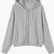 Casual Chic Zip-up Cardigan Top