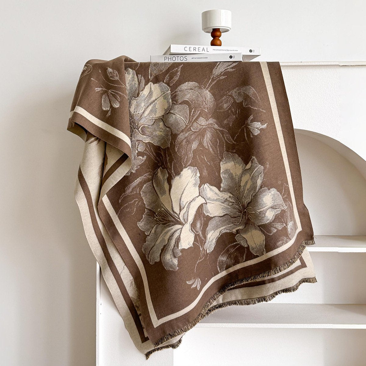 Elegant Faux Cashmere Neck Warmer Shawl