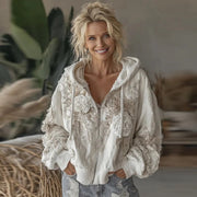 Elegant Floral Hoodie for Women