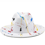 Colorful Graffiti Artist Fedora Hat for Men and Women