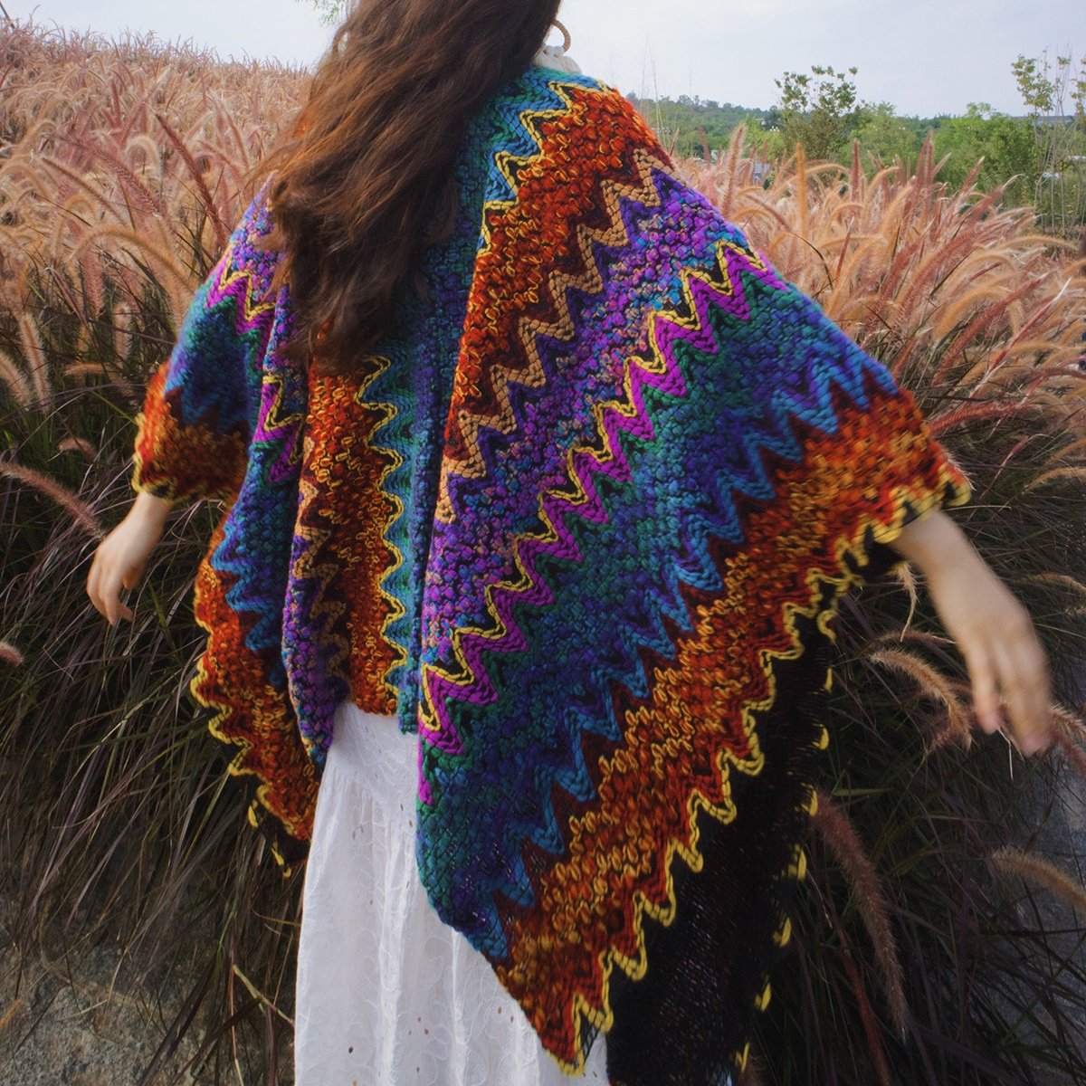 Warm Ethnic Shawl for Travel & Photography