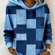 Women's Loose Fit Digital Print Hoodie