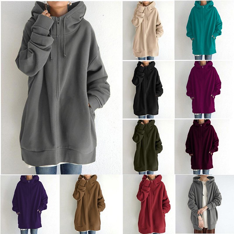 Stylish Streetwear Hoodie With Zipper & Hood