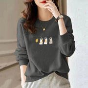 Fall Winter Crewneck Sweatshirt for Women - Cozy & Stylish