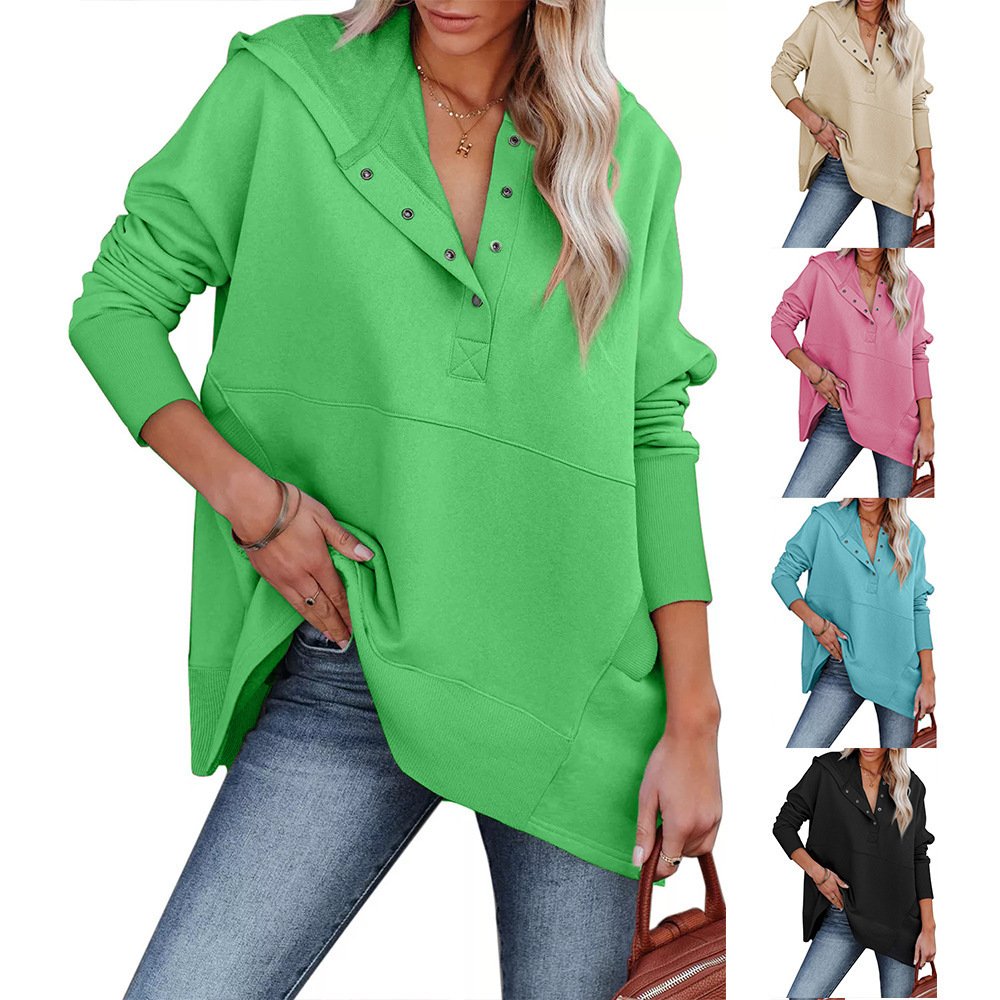 Loose Casual Batwing Hoodie for Women