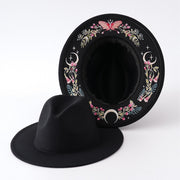 Colorful Printed Felt Cowboy Hat for Women