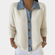 Chic Printed Long-Sleeve Loose Blouse