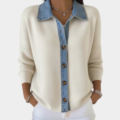 Chic Printed Long-Sleeve Loose Blouse