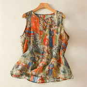 Floral Women's Slimming Vest for Comfortable Streetwear