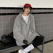 Loose Korean Hoodie Top for Women