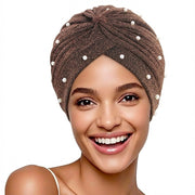 Add a Touch of Elegance with Pearl Headscarf Cap