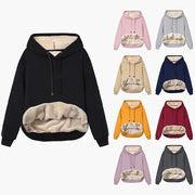 Stay Warm and Stylish with Women's Fleece Hoodie Sweatshirt