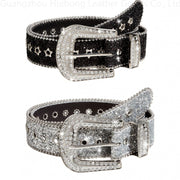 Glittering Rhinestone Belt for Women - 3.8cm Wide, European & American Style