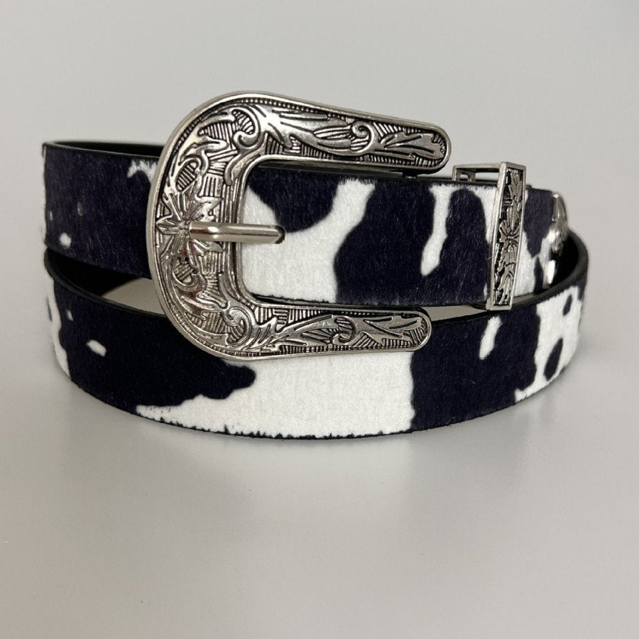 Universal Denim Belt with Distressed Finish