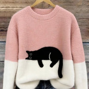 Cozy Women's Christmas Pullover Fleece Sweater