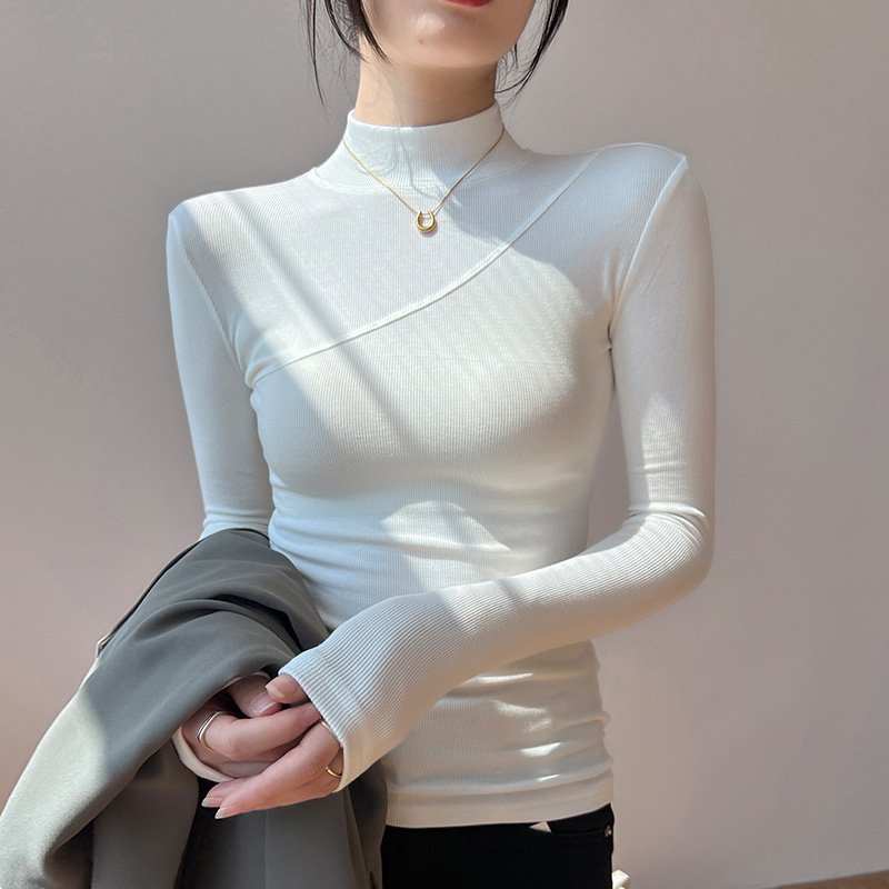 Women's High-Elastic Mock-Neck Base Layer