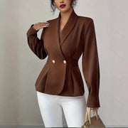 Elegant Women's Slim-Fit Casual Blazer Jacket