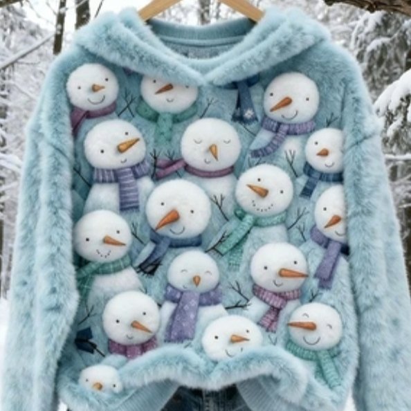 Christmas Cute Pet Series Crewneck Hoodie