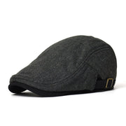 Men's Fleece-Lined Beret for Winter Warmth