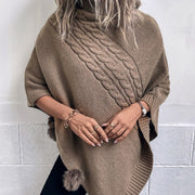 Cozy Fur Ball Shawl