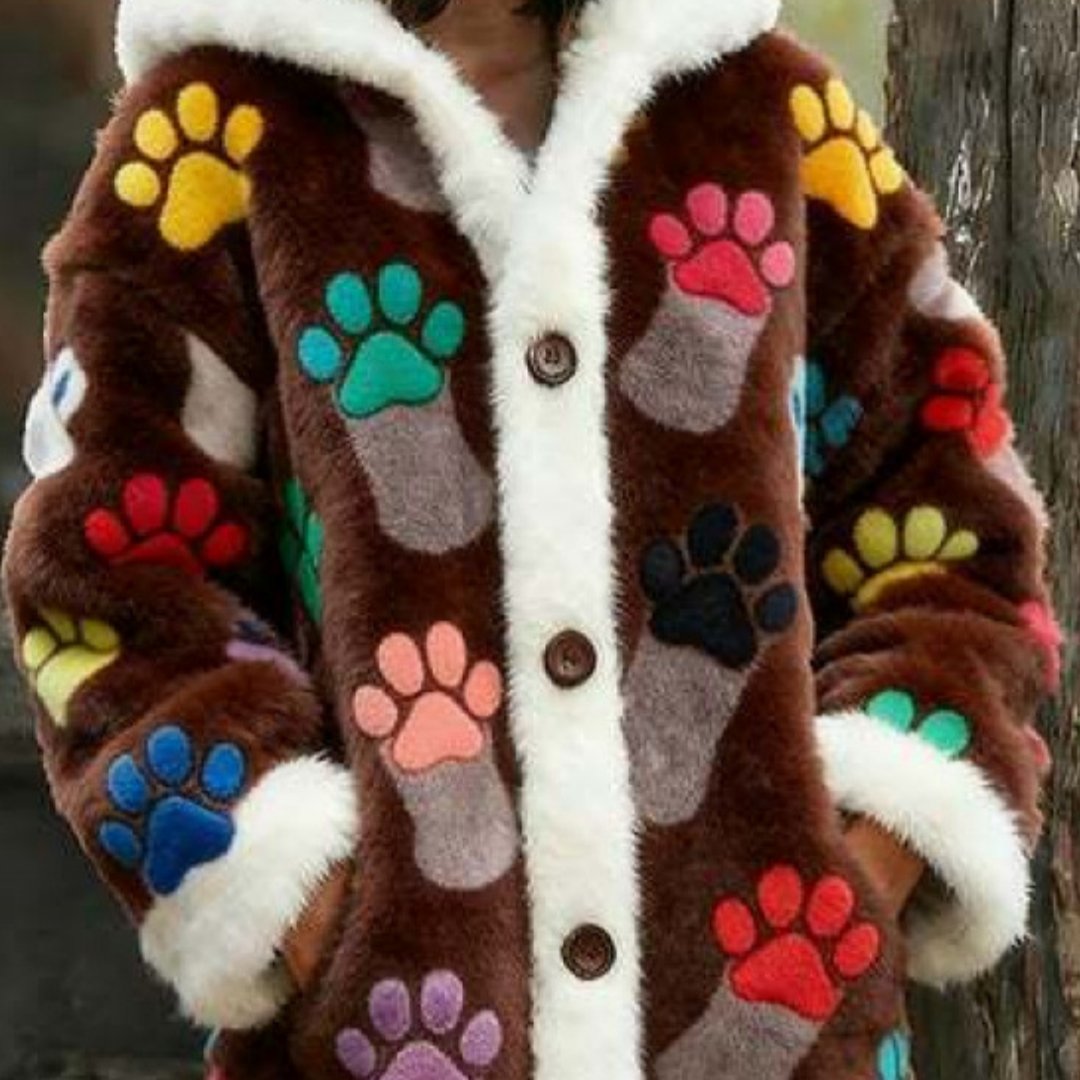 Cozy Women's Hooded Coat Plush Hoodie Long Top