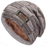 Warm Fleece-Lined Beanie for Men - Perfect for Fall & Winter