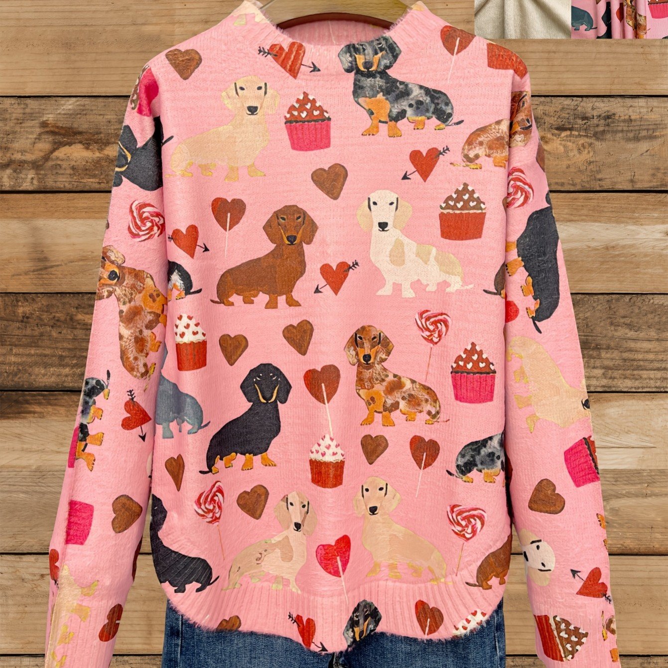 Digital Photo Print Long-Sleeve Women's Top