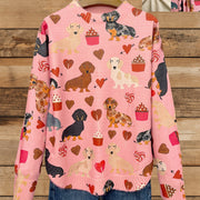 Digital Photo Print Long-Sleeve Women's Top
