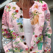 Custom Photo Print Long-Sleeve Women's Digital Top