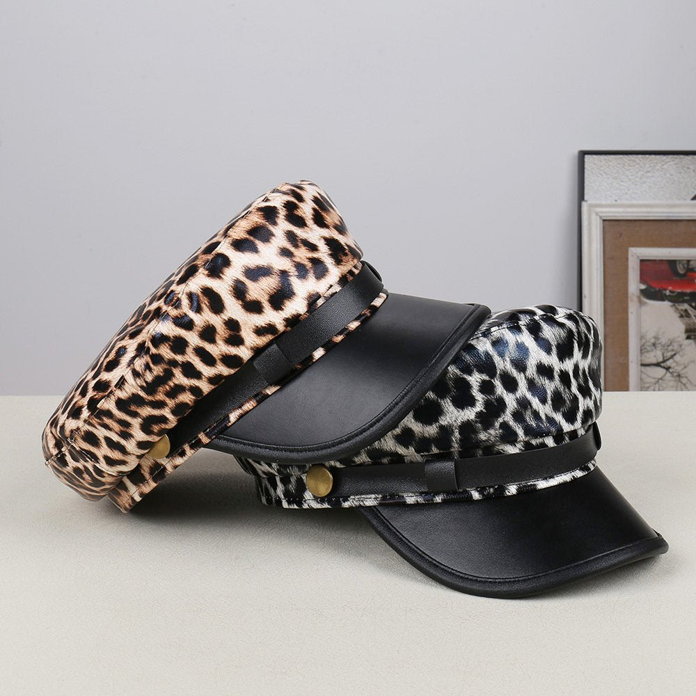 Leopard Print Baseball Cap for Women