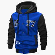 Men's Lightweight Hooded Jacket with Embroidery & Print