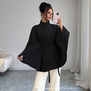 Women's Minimalist Relaxed Fit Fur Collar Jacket
