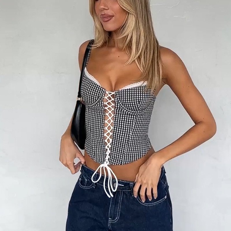 Sexy Plaid Camisole for Women
