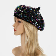 Sequined Pumpkin Hat