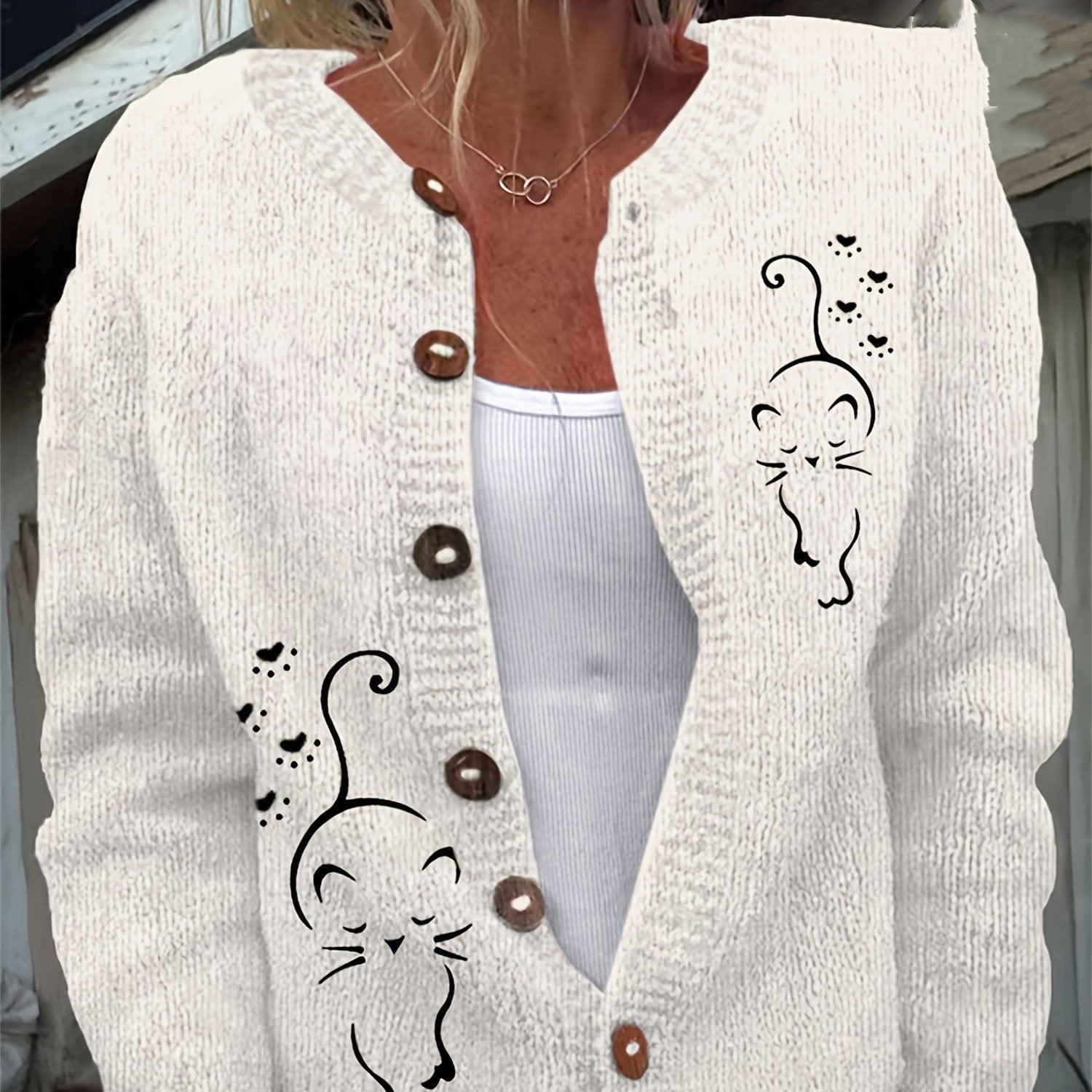 Custom Photo Print Long-Sleeve Women's Top