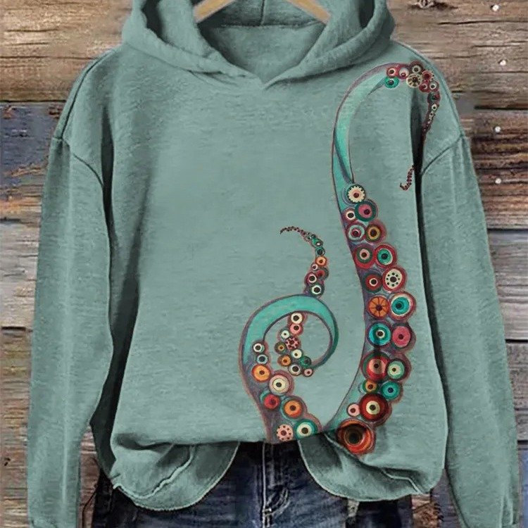 Floral Print Long Sleeve Top for Women