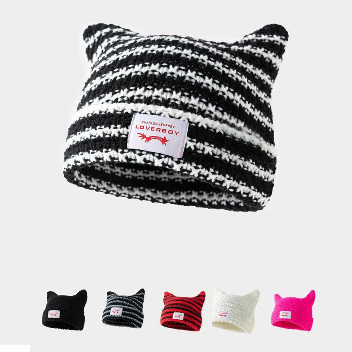 Warm Knitted Cat Ear Hat for Women