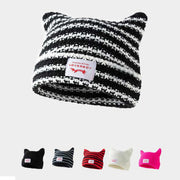 Warm Knitted Cat Ear Hat for Women